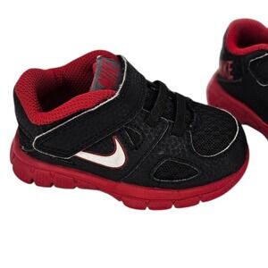 Vtg Nike Black And Red Free Trainer 3.0 Baby‎ Sneakers Boys Shoes Size 4C